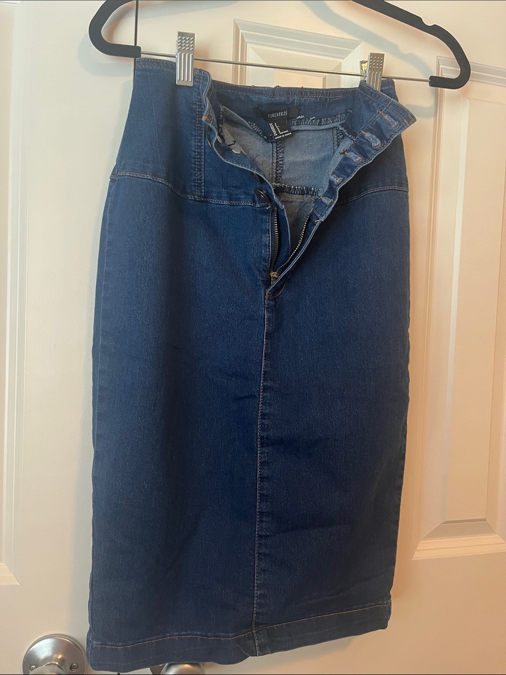 Forever 21 Dark Blue Denim Skirt